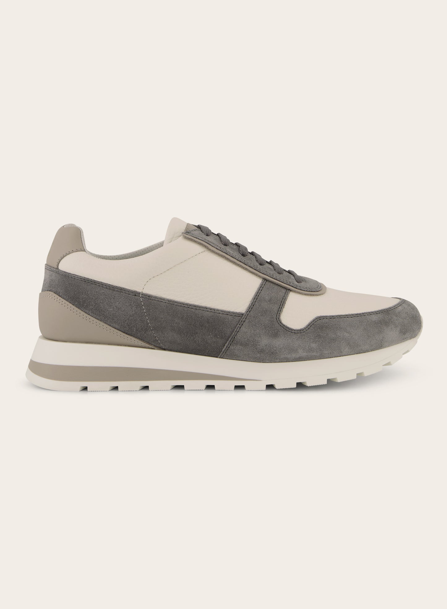 Sneakers van leer | L.BLAUW-GRIJS