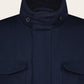 Wollen-katoenen field jack | BLUE NAVY