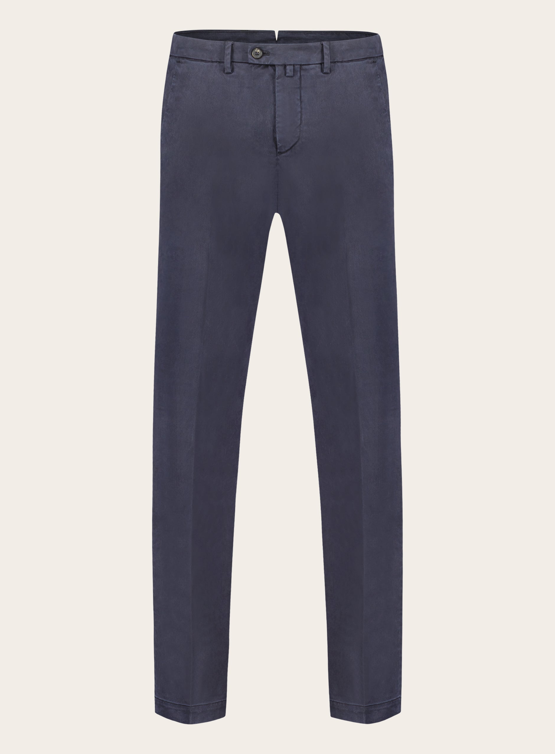 Regular-fit chino van katoen | BLUE NAVY