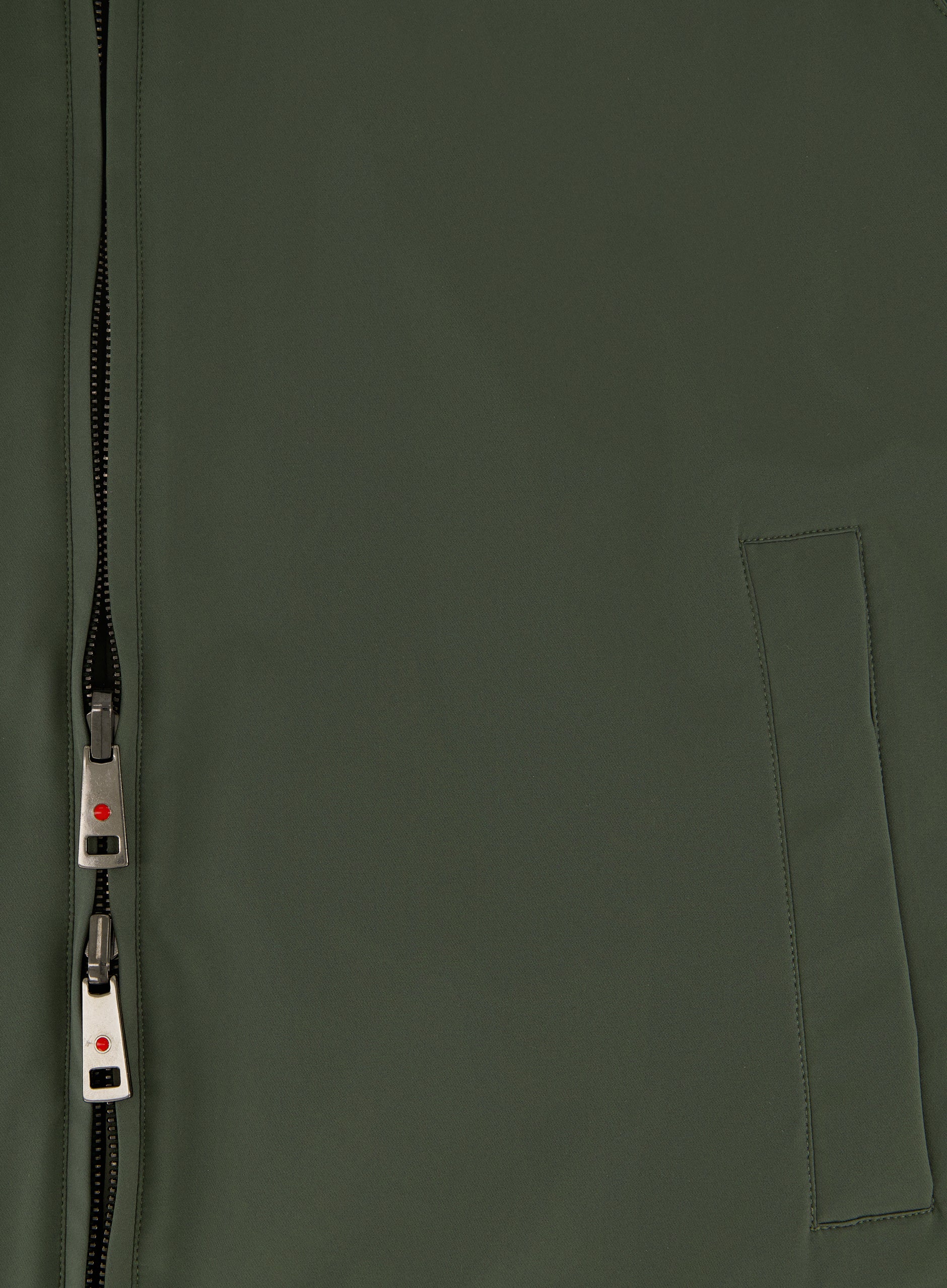 Bodywarmer met opstaande kraag | FULL_WIDTH | D.Groen