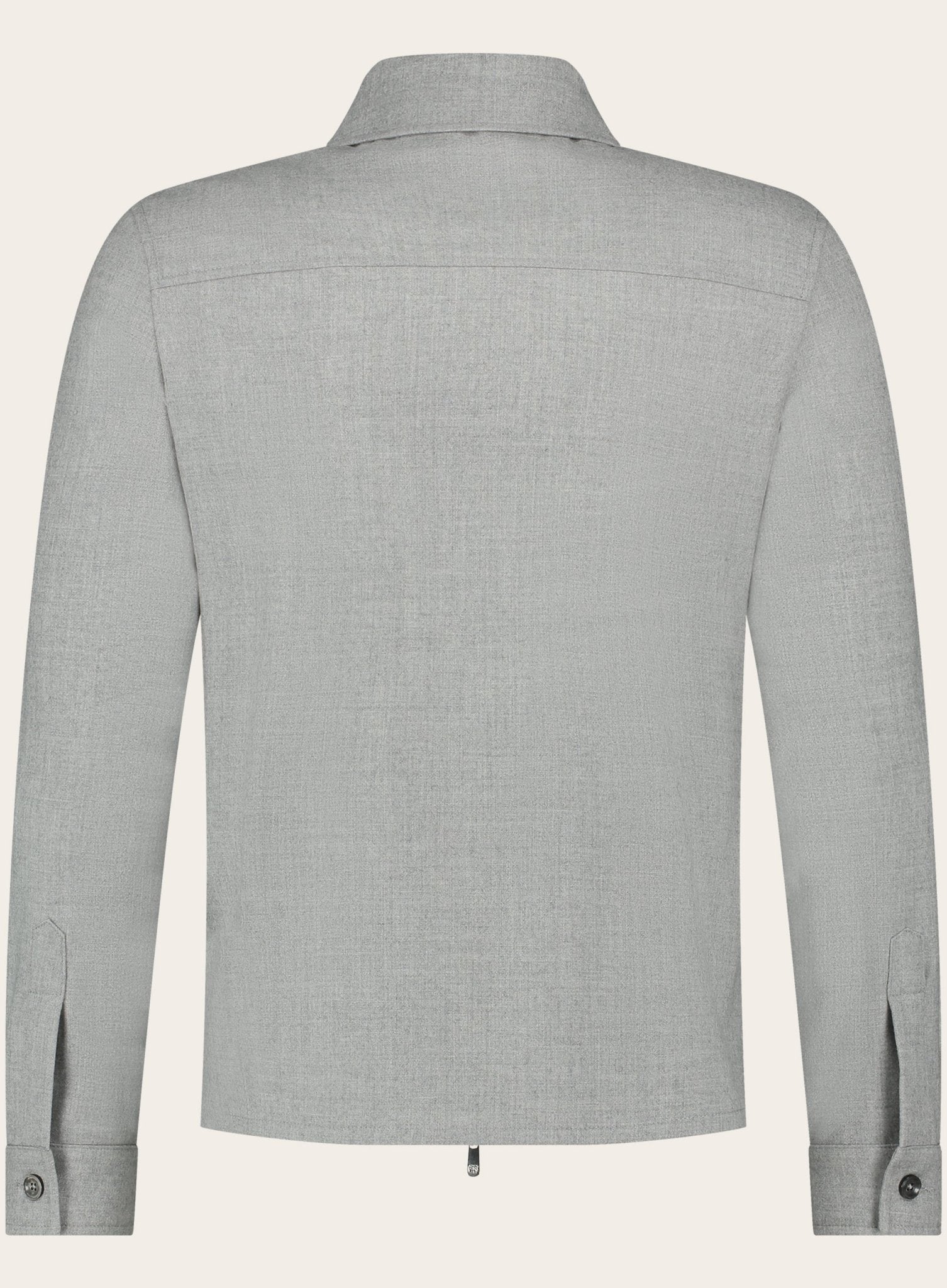 Overshirt van cashmere | Grijs