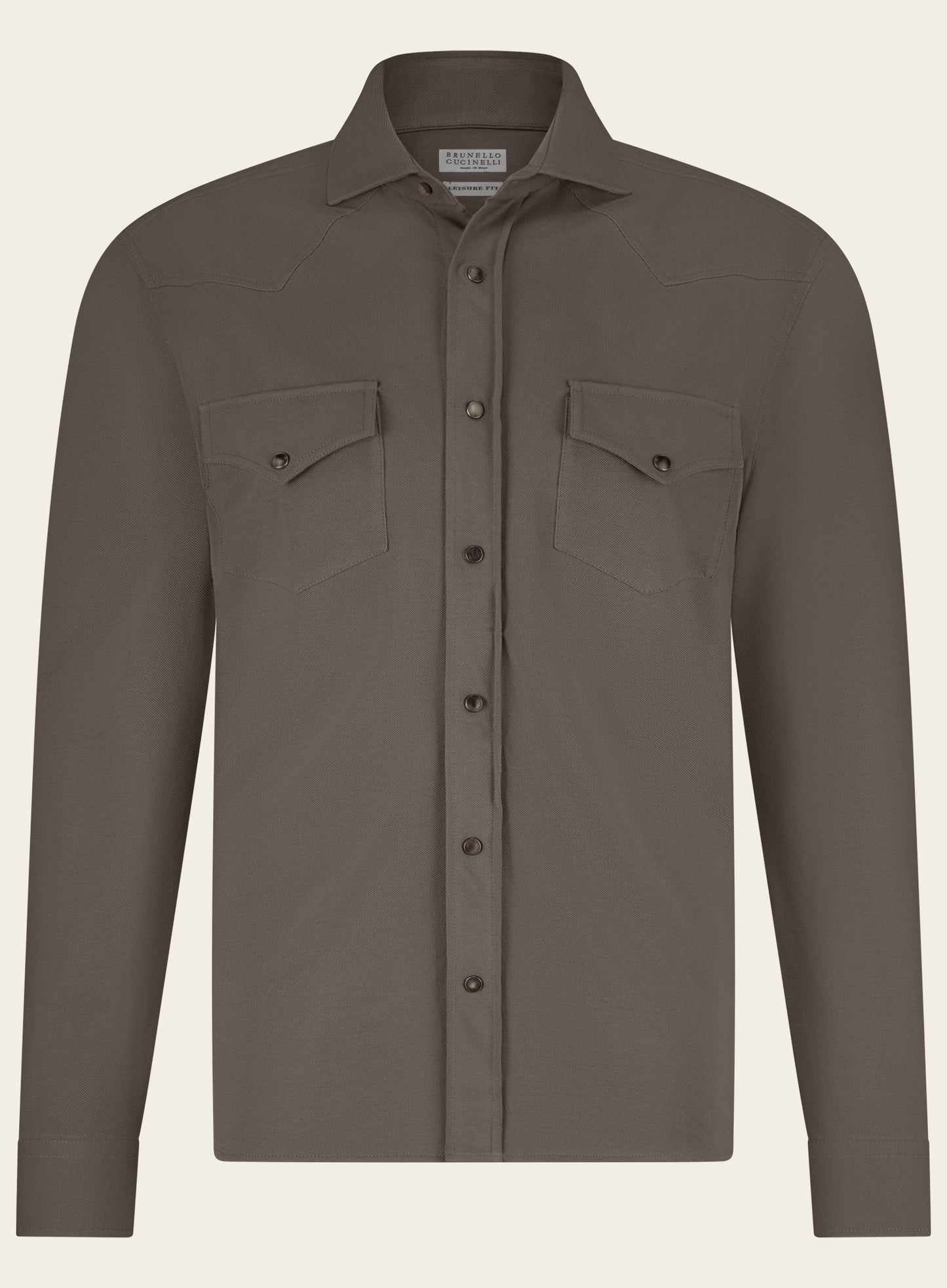 Overshirt van katoen | TAUPE