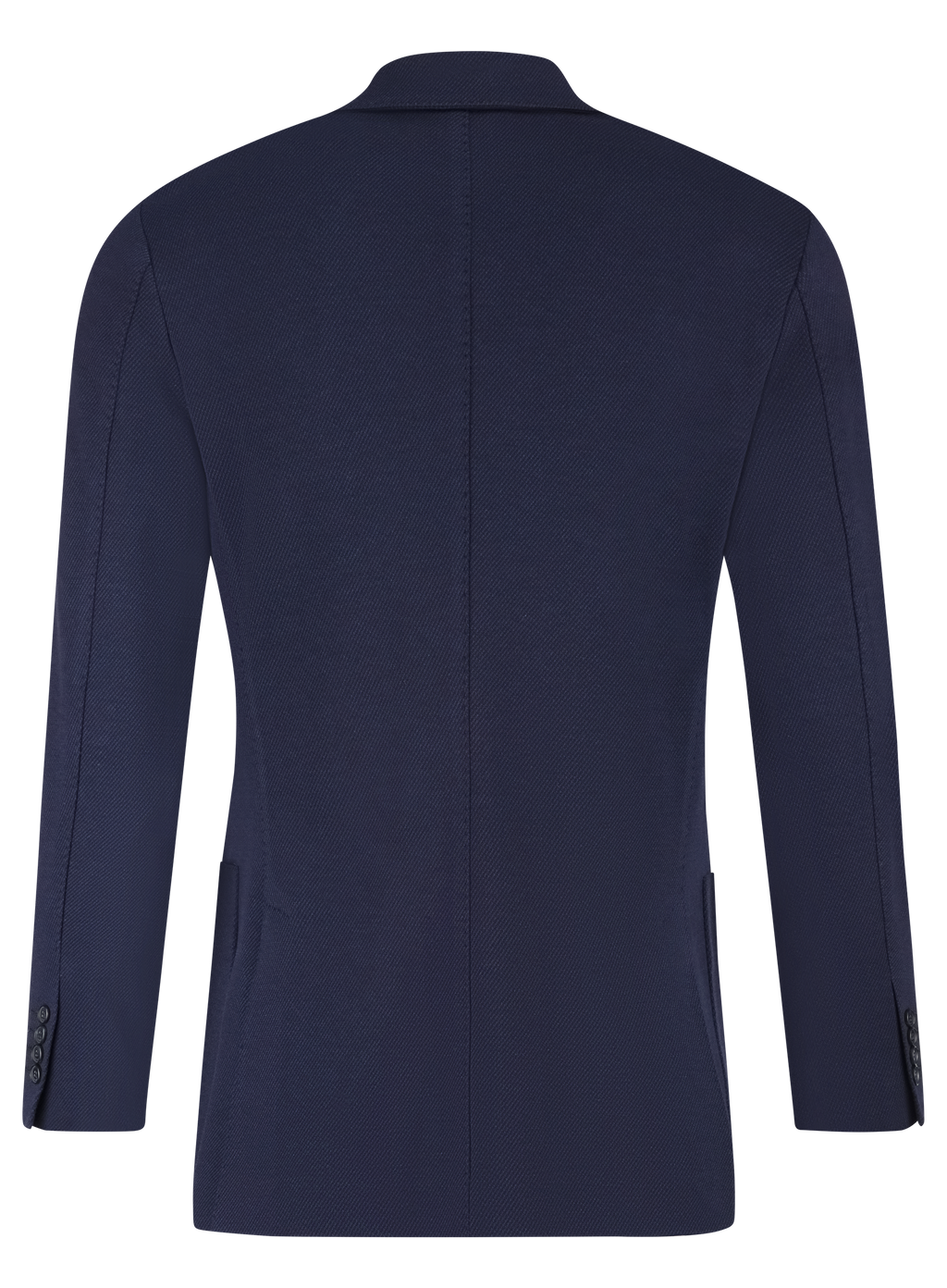 Gemêleerd colbert van wol en katoen | BLUE NAVY
