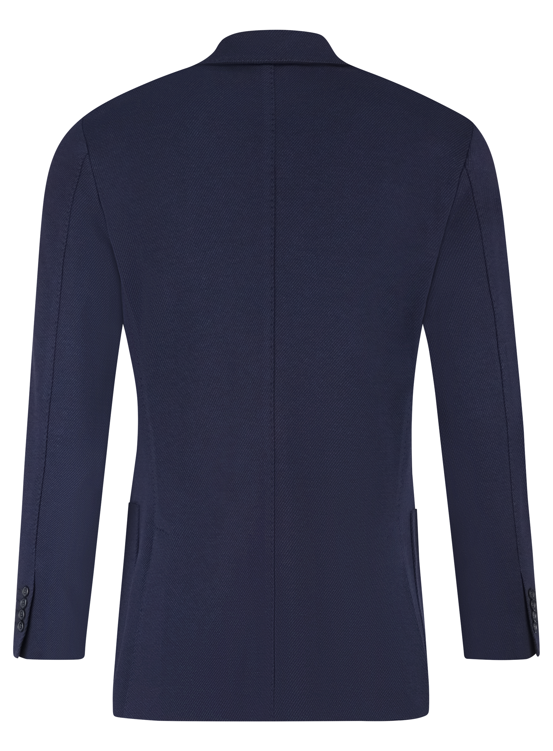 Gemêleerd colbert van wol en katoen | BLUE NAVY