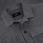 MEX overshirt van suède | WARM GREY