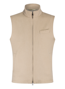 Bodywarmer van kameelhaar | Beige