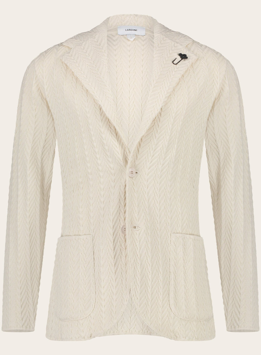 Knitted jasje van katoen | Beige