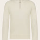 Slim-fit half-zip trui van wol en cashmere