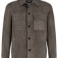 MEX overshirt van suède | TAUPE