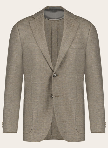 Regular-fit cashmere jasje | Beige
