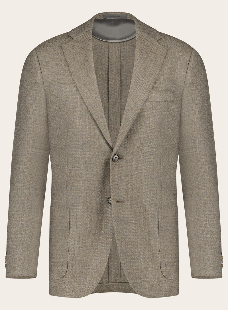 Regular-fit cashmere jasje | Beige