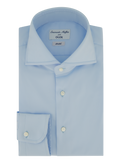 Stretch shirt van katoen | L.Blauw