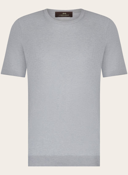 T-shirt van zijde | L.Blauw