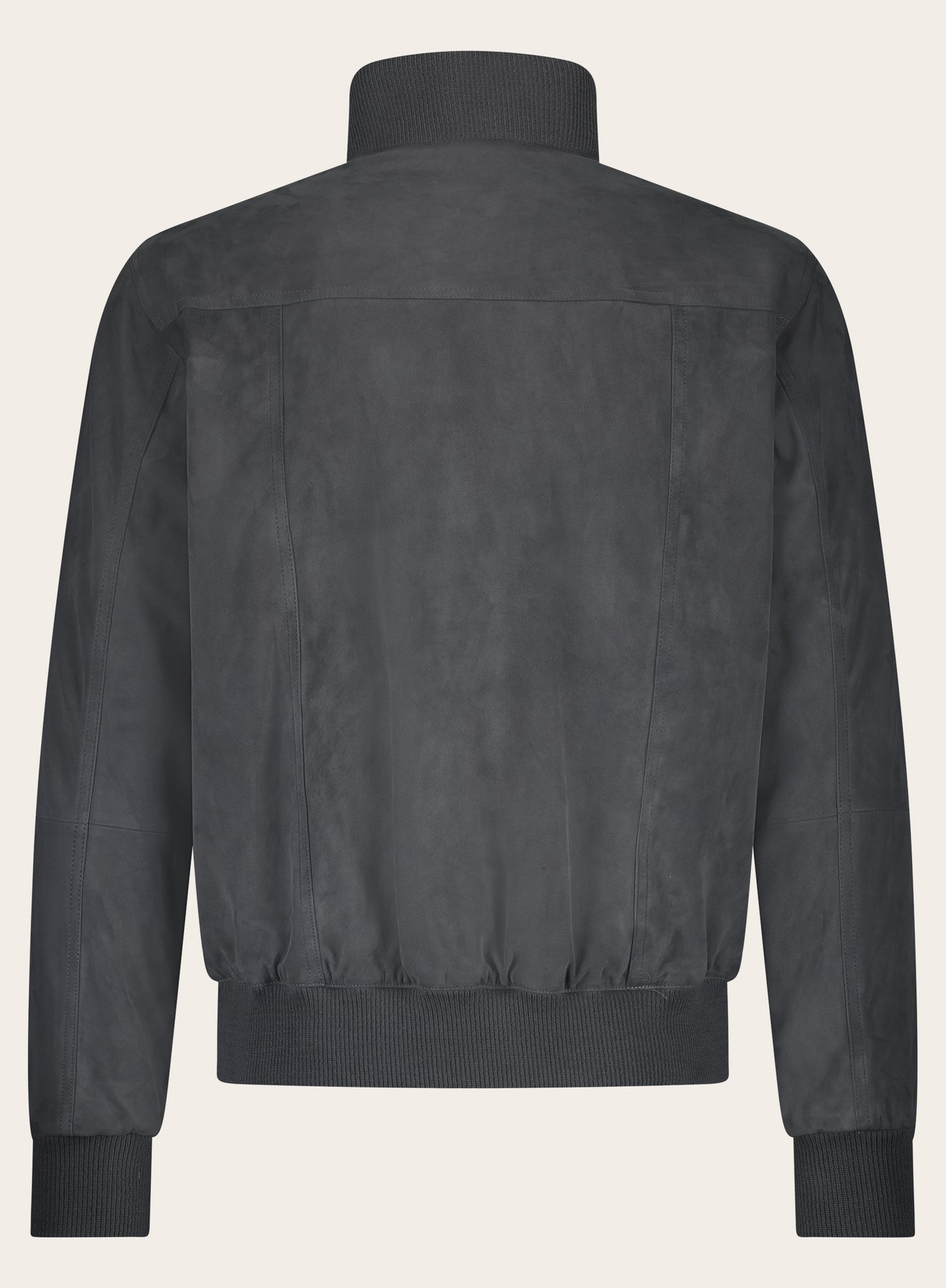 Reversible bomber van suède | WARM GREY