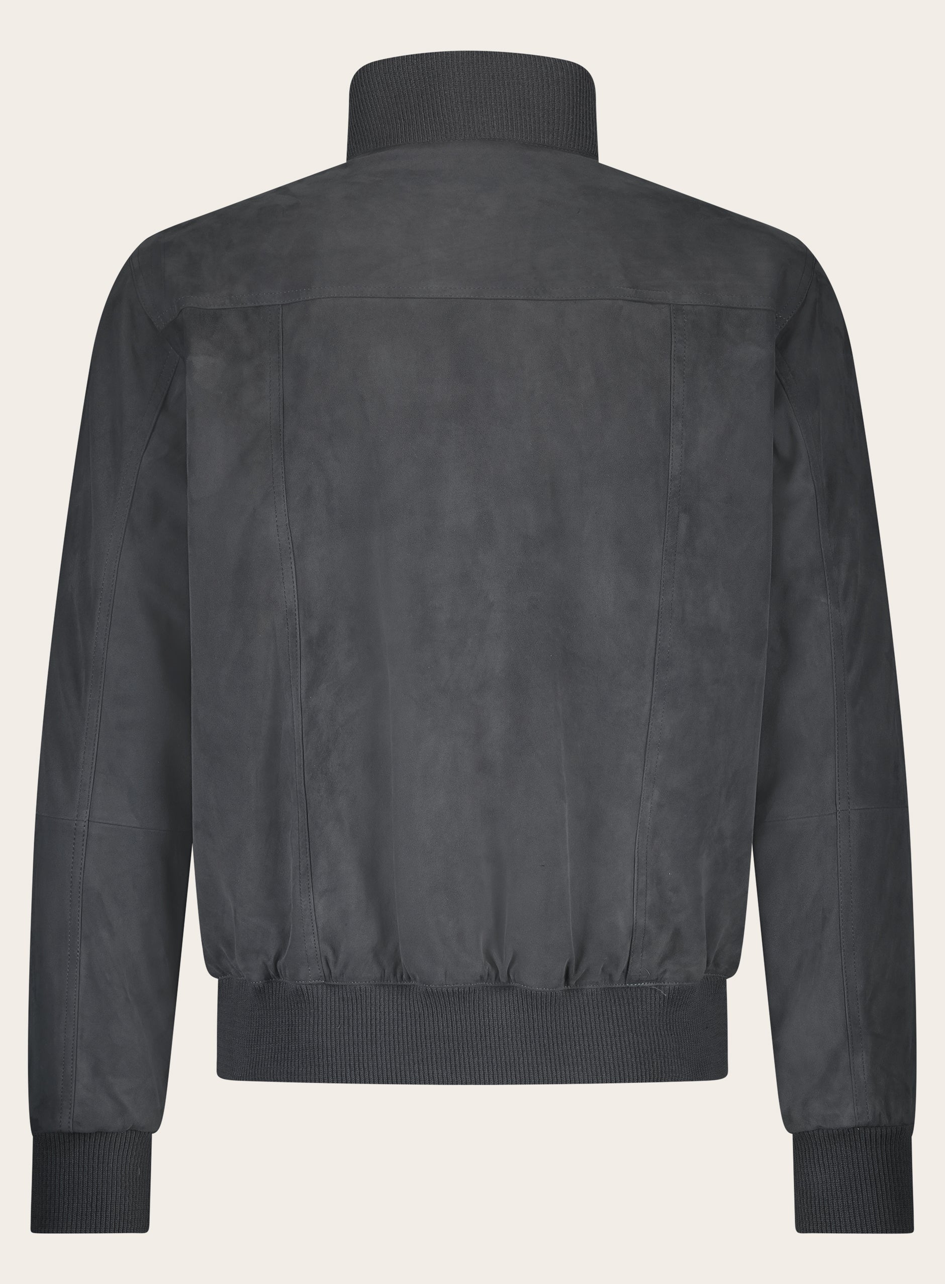 Reversible bomber van suède | WARM GREY