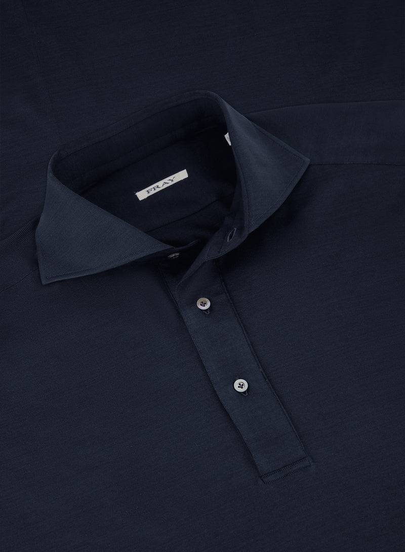 Polo met korte mouwen van katoen | FULL_WIDTH | BLUE NAVY