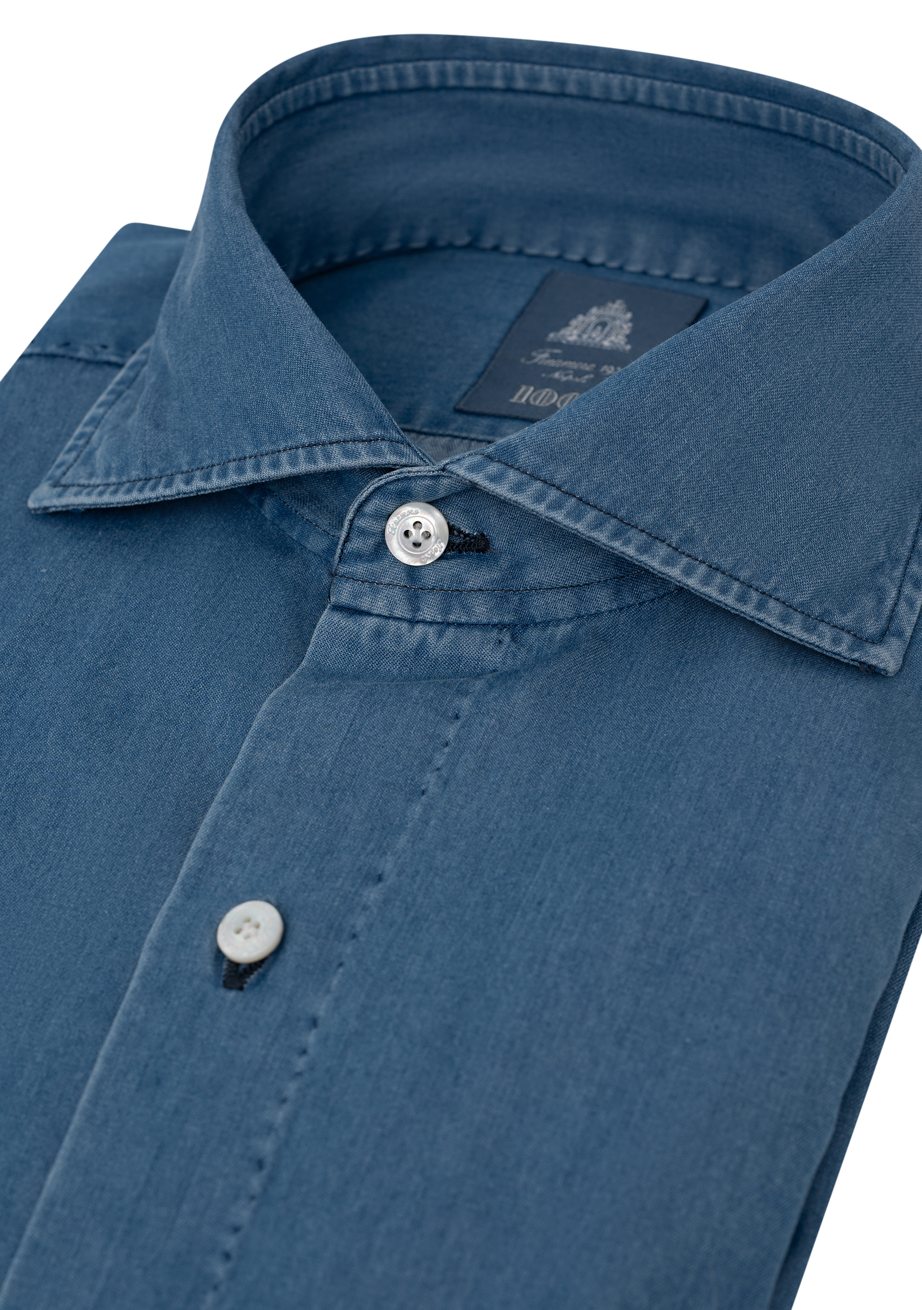 Denim shirt van katoen | FULL_WIDTH | LGHT BLUE DENIM