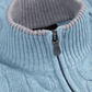 Kabelgebreid ritsvest van wol en cashmere | FULL_WIDTH | L.Blauw