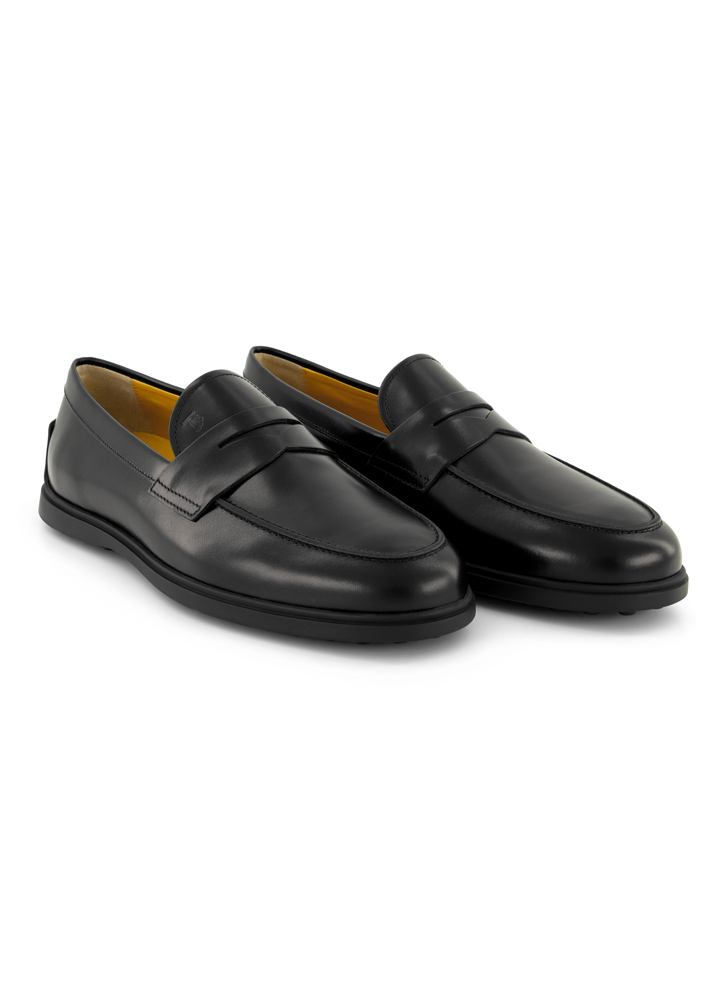 Penny loafers van leer | Zwart