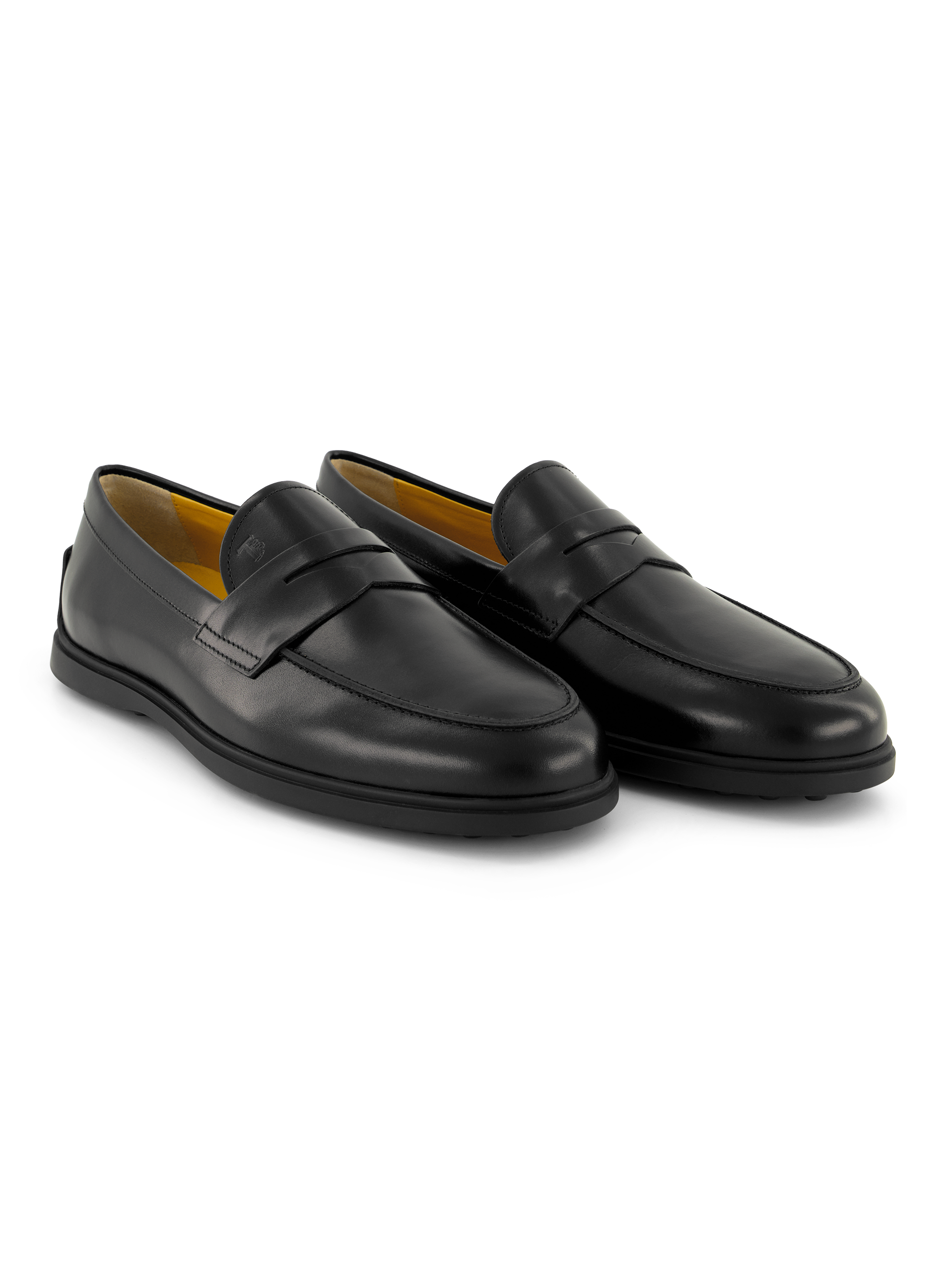 Penny loafers van leer | Zwart