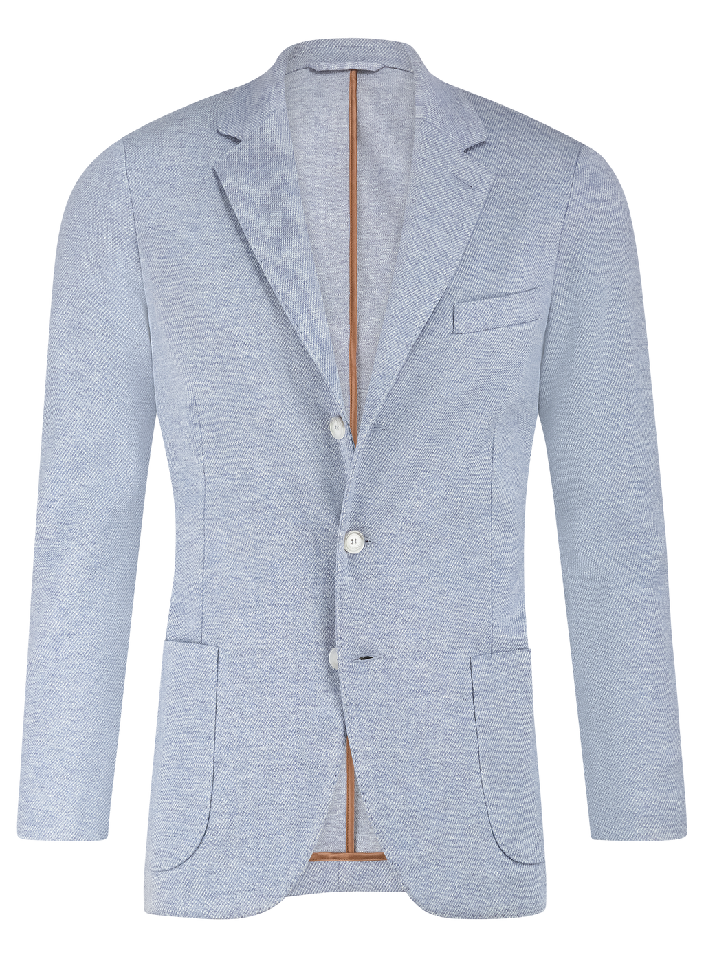 Gemêleerd colbert van wol en katoen | L.Blauw
