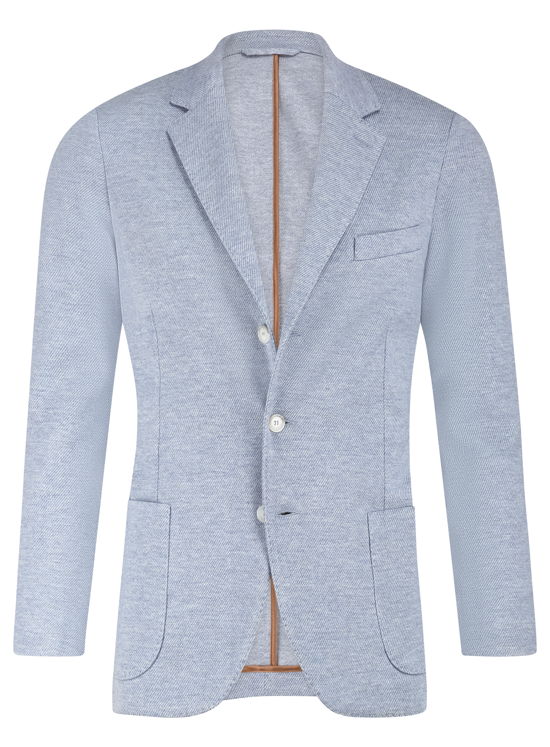 Gemêleerd colbert van wol en katoen | L.Blauw