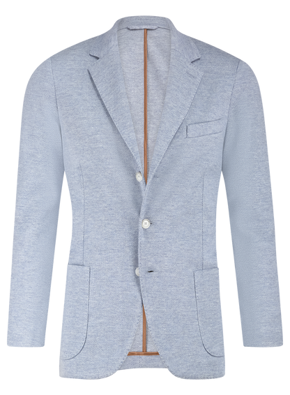 Colbert van wol en katoen | L.Blauw
