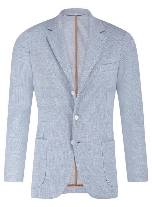 Colbert van wol en katoen | L.Blauw