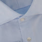 Dubbel manchet shirt van katoen | L.Blauw