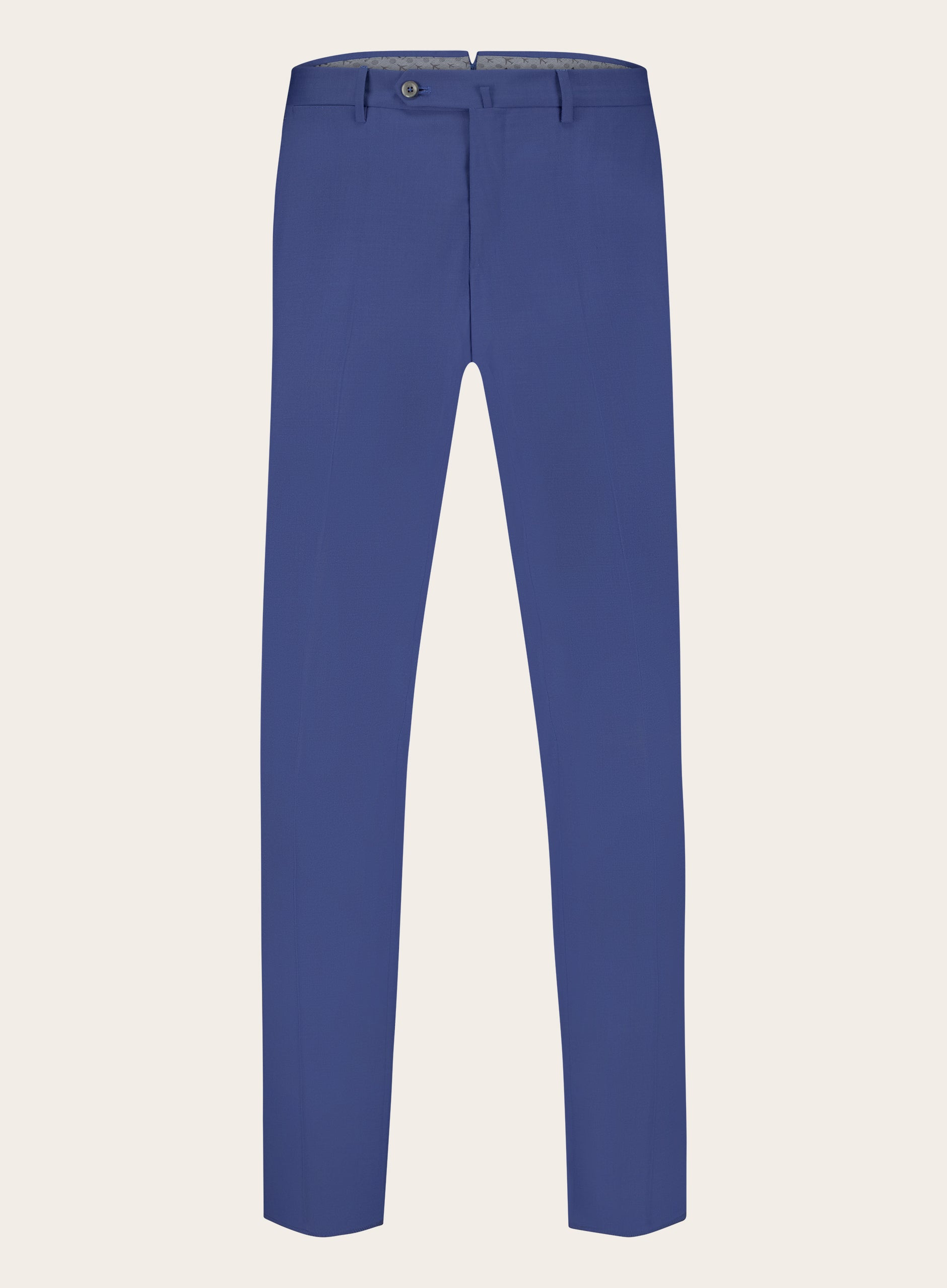 Super slim-fit pantalon van wol | Blauw 