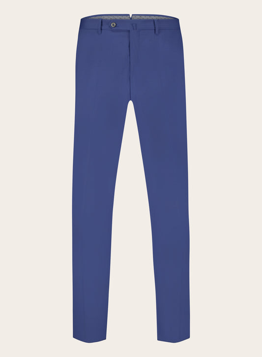 Super slim-fit pantalon van wol | Blauw 