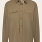 Overshirt van wol | Camel