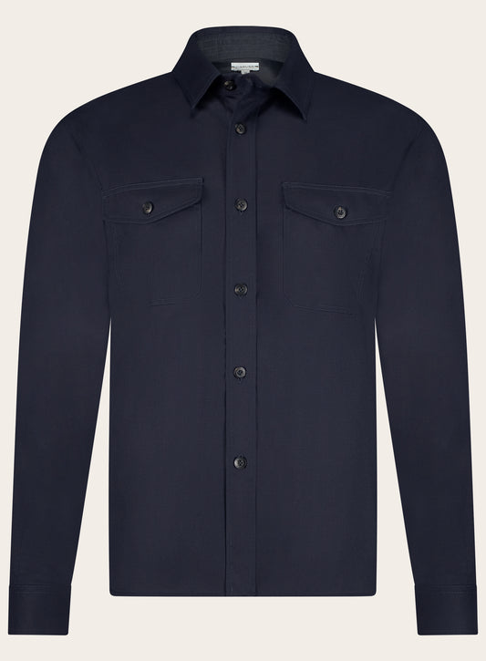 Overshirt van wol | BLUE NAVY