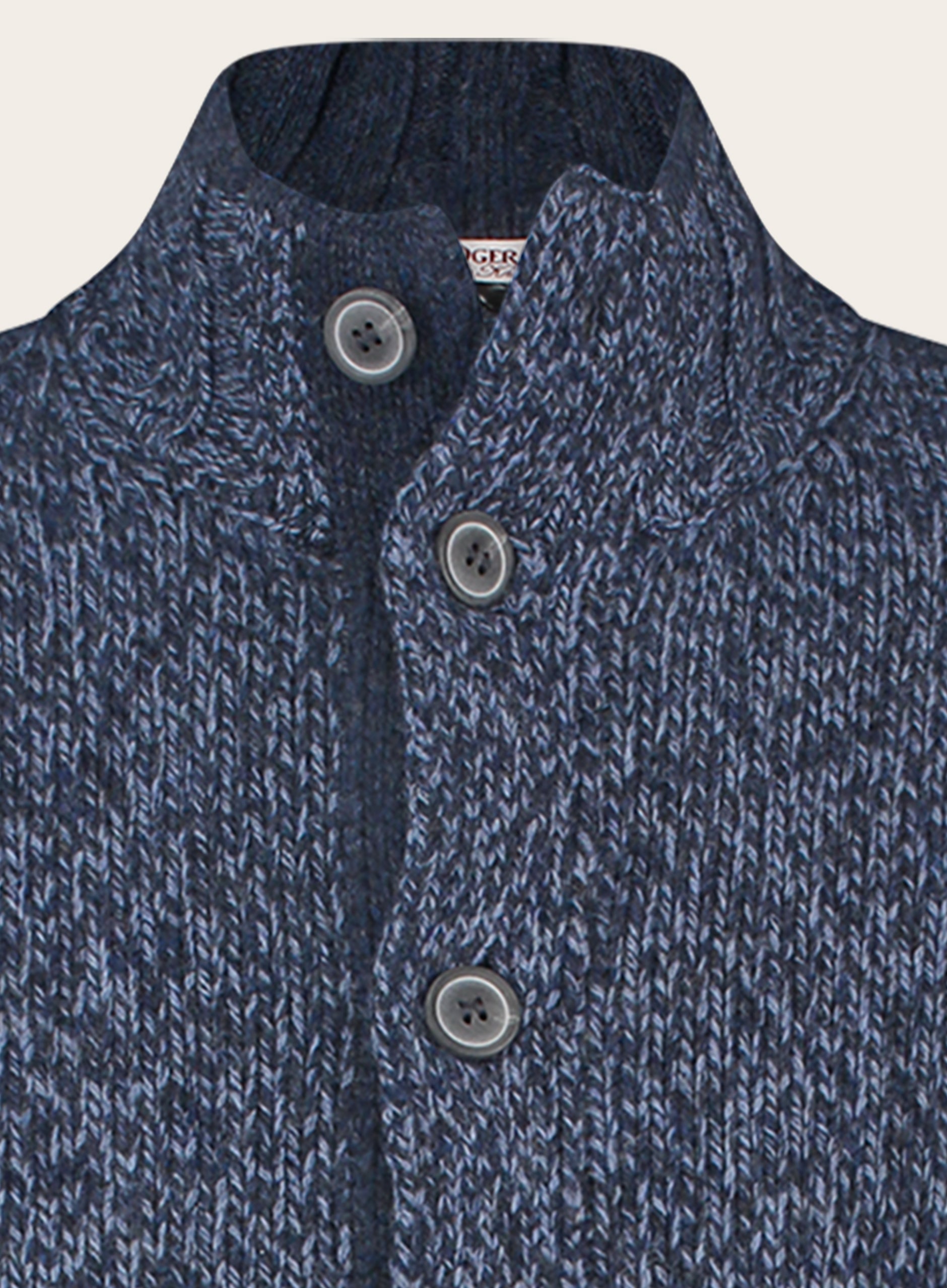 Cardigan van wol | Blauw