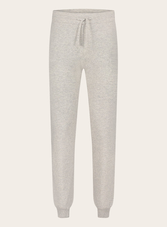 Slim-fit cashmere joggingbroek | Grijs