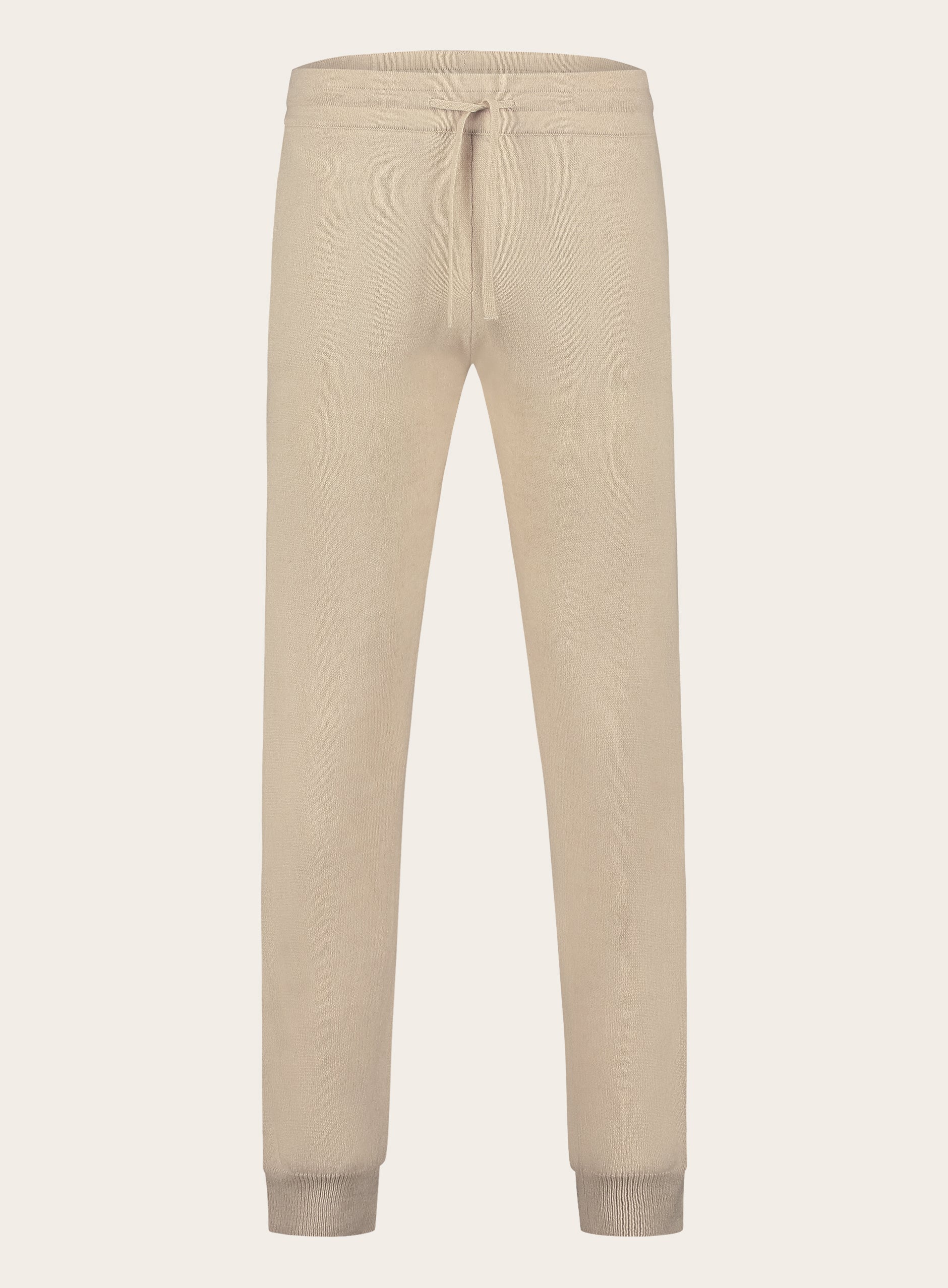 Slim-fit cashmere joggingbroek | Beige