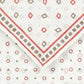 Reversible zijden-katoenen pochet | Rood