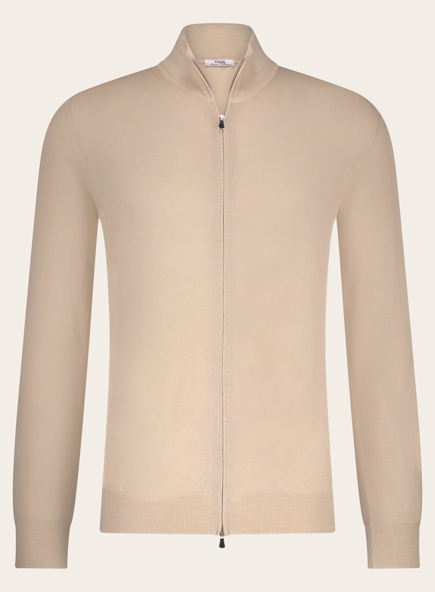 Ritsvest van wol | Beige 