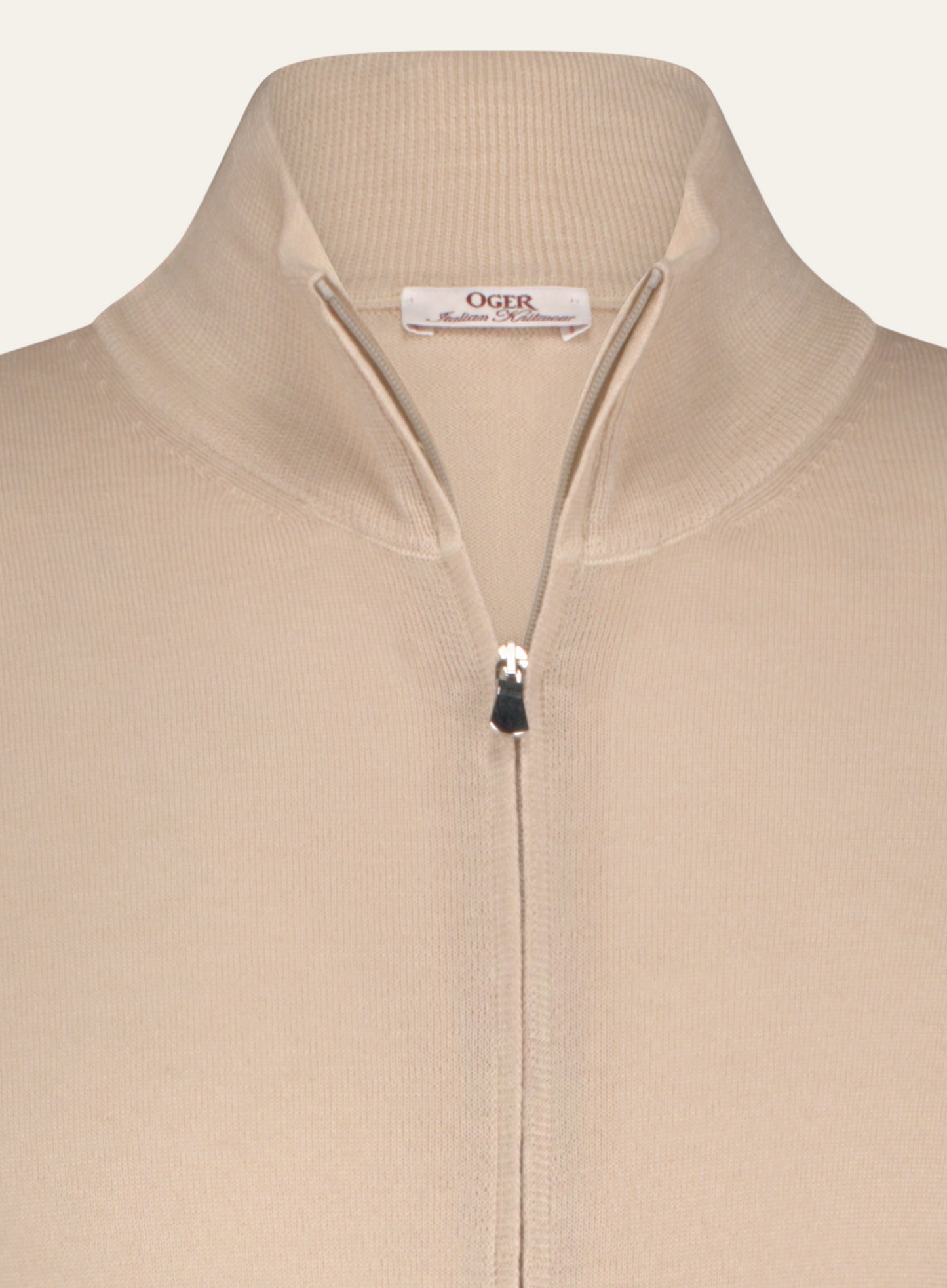 Ritsvest van wol | Beige 