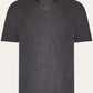 Buttonless polo van badstof | WARM GREY