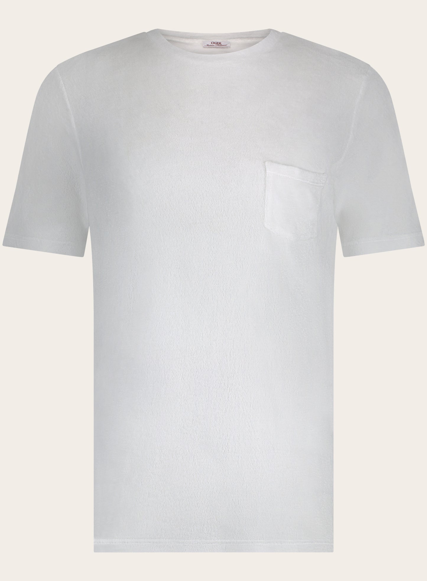 T-shirt van badstof | Wit