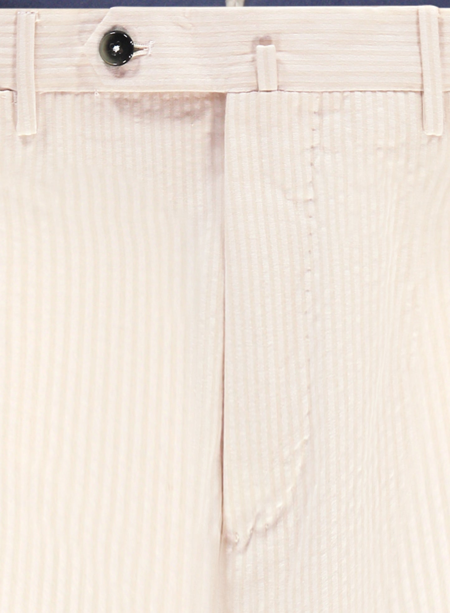 Gestreepte pantalon van katoen | Beige