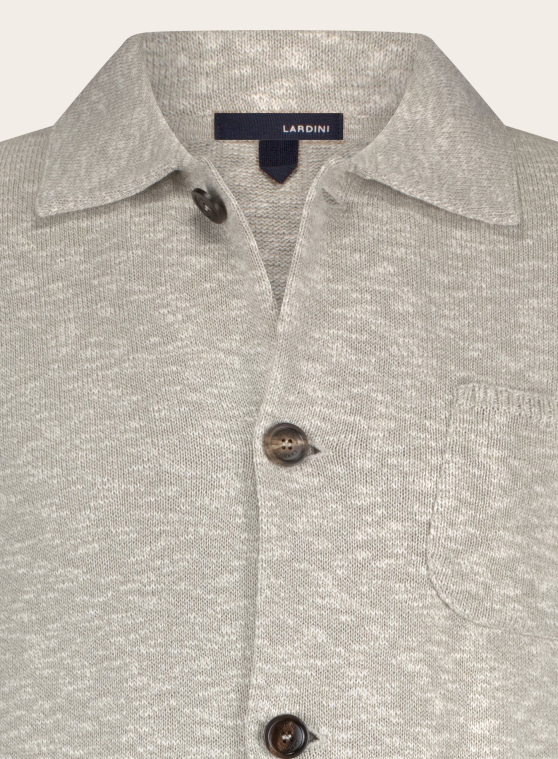 Safari overshirt van wol | L.Grijs 