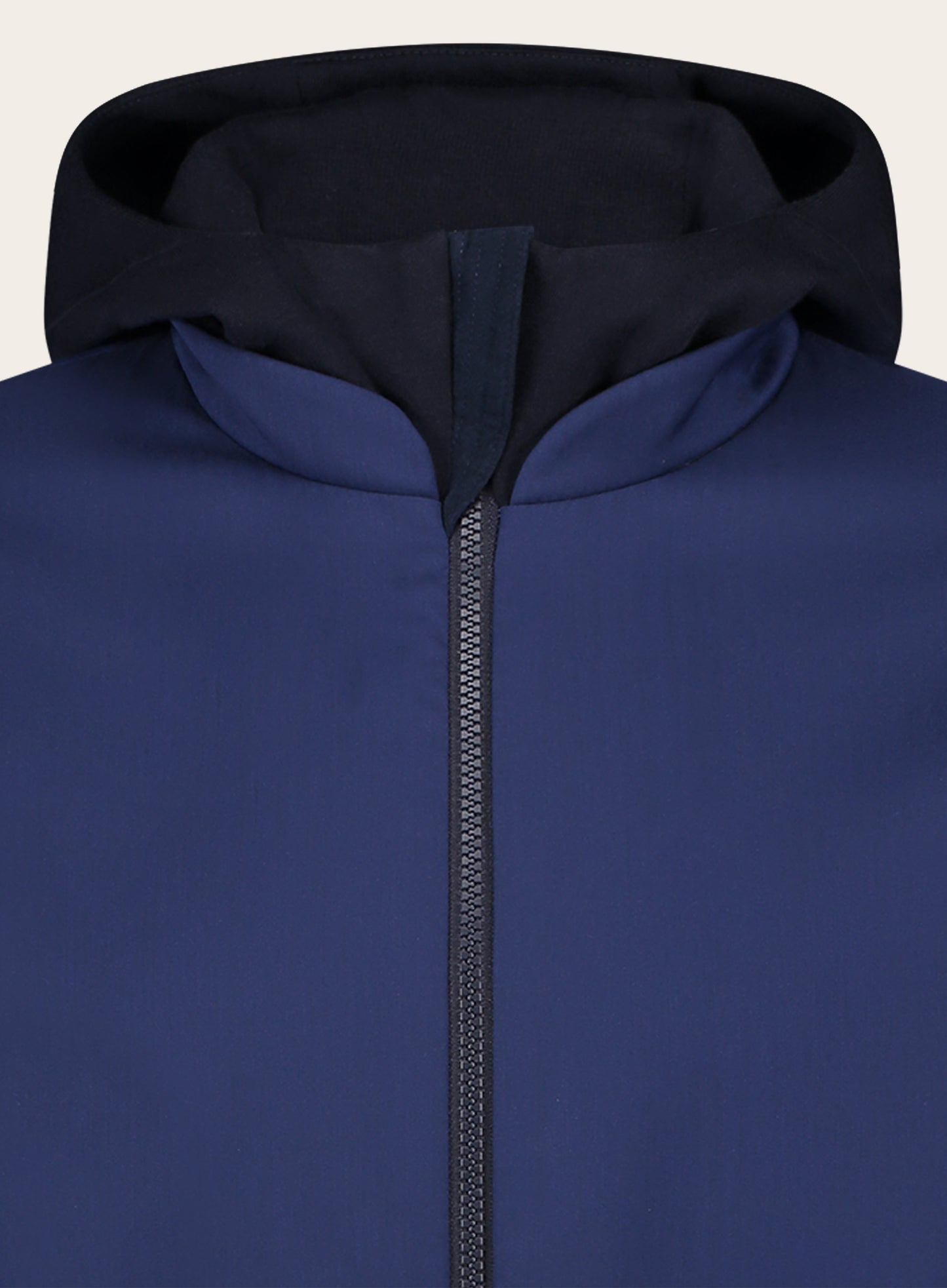 Jack met capuchon van wol | BLUE NAVY