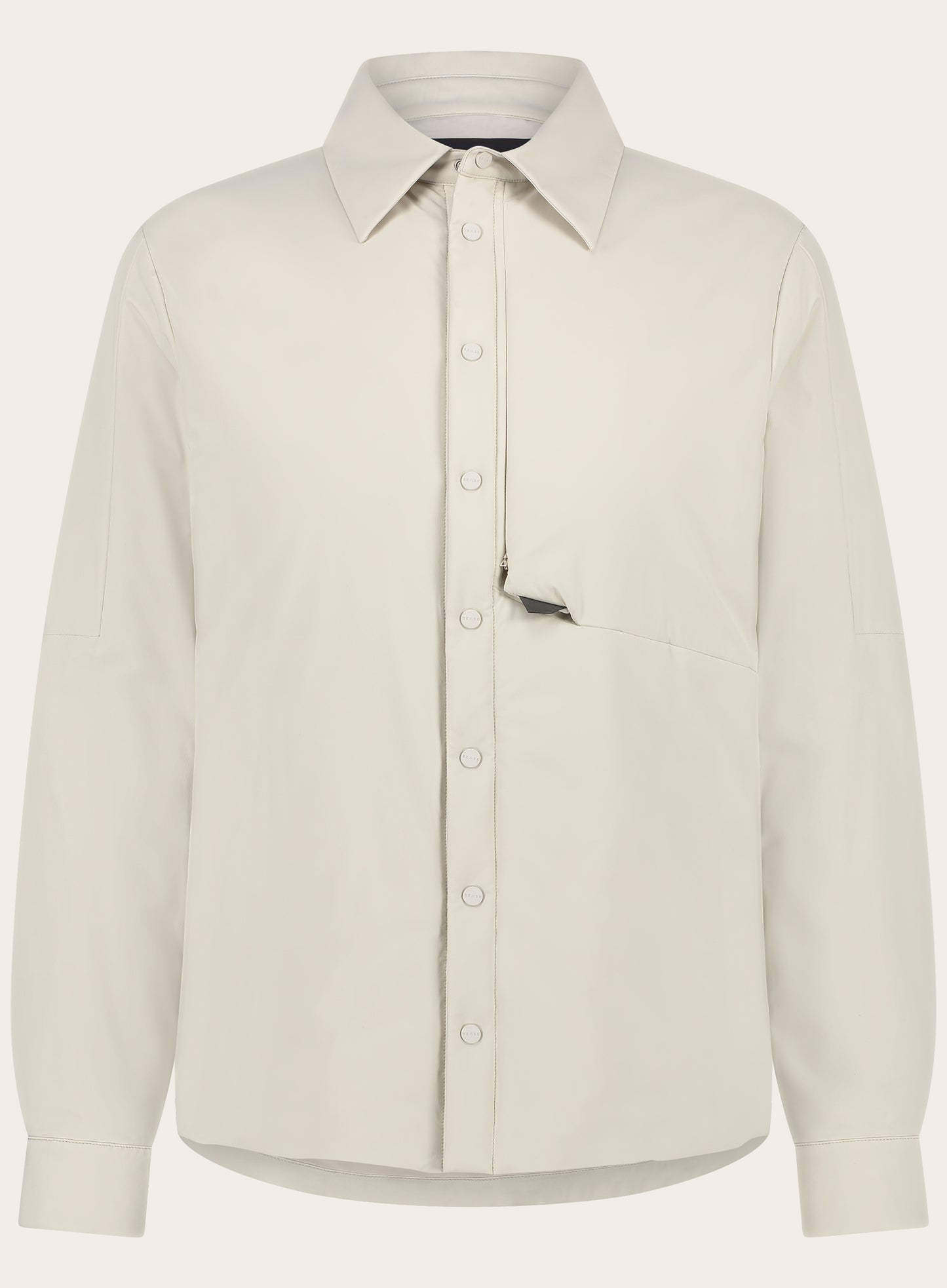 Overshirt met puntkraag | KIEZEL