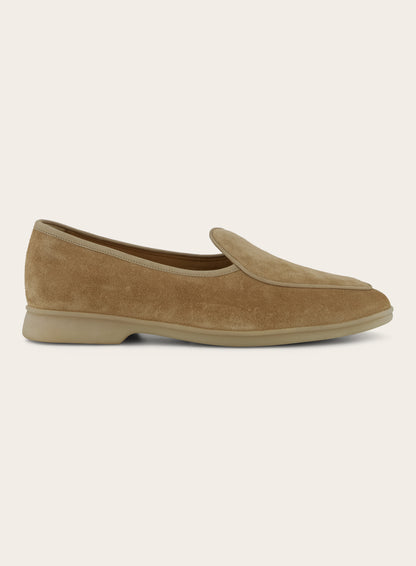 Stride loafers van suède | Beige 