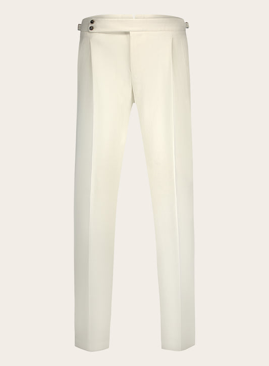 Pantalon van katoen en cashmere - ROOM-WIT