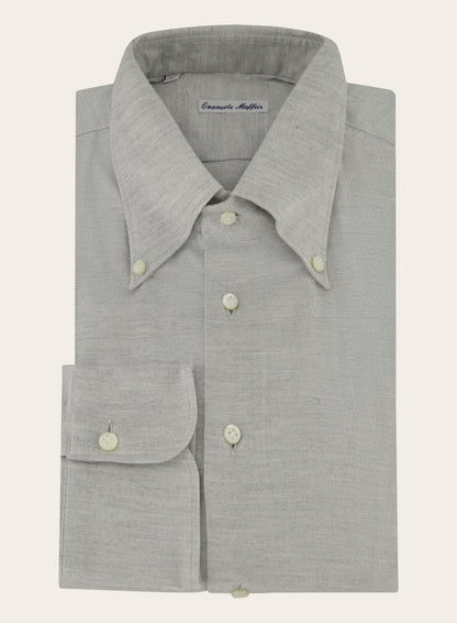 Button down shirt van katoen | L.Grijs