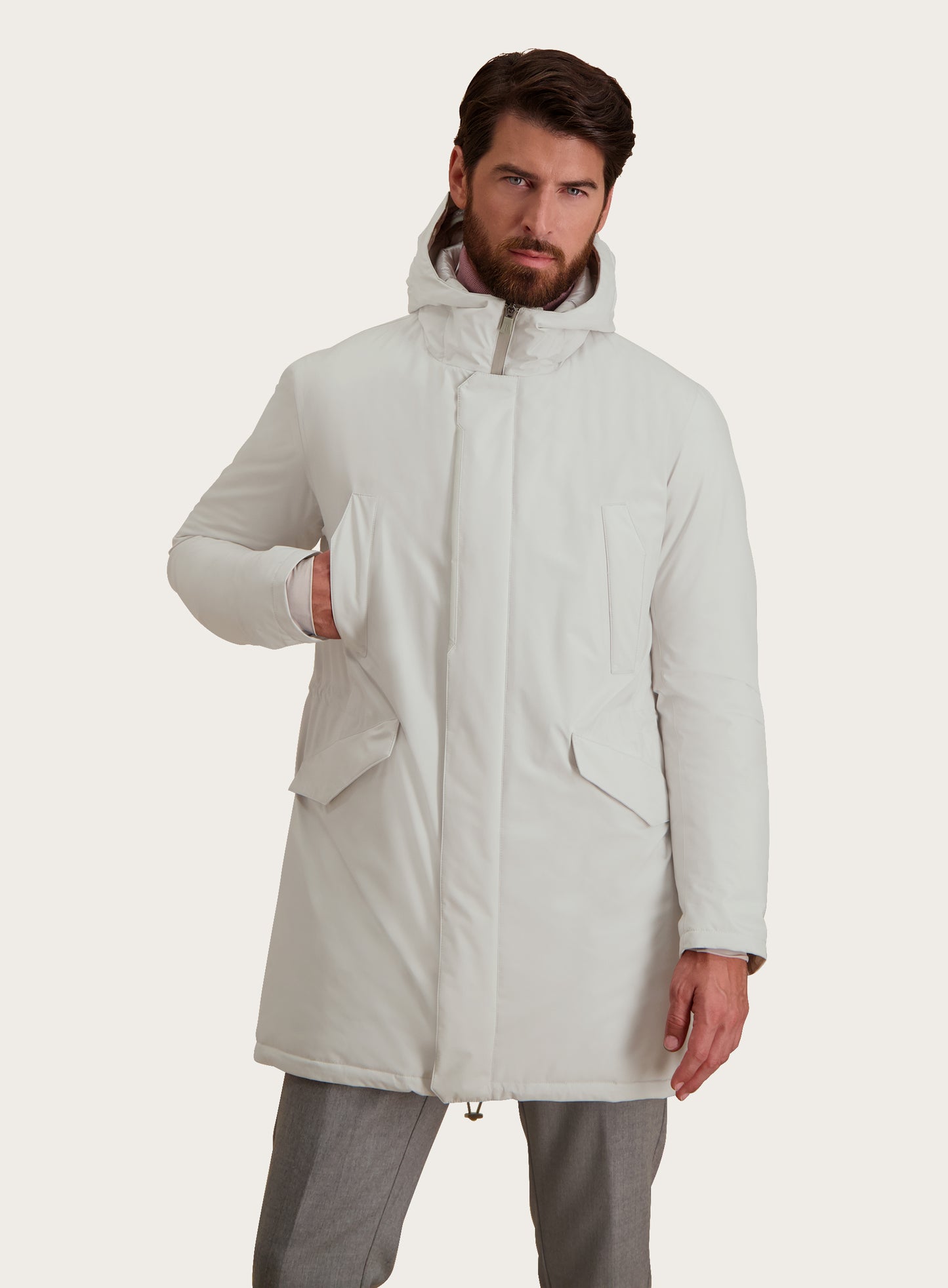 Laminar Long Padded parka | Grijs