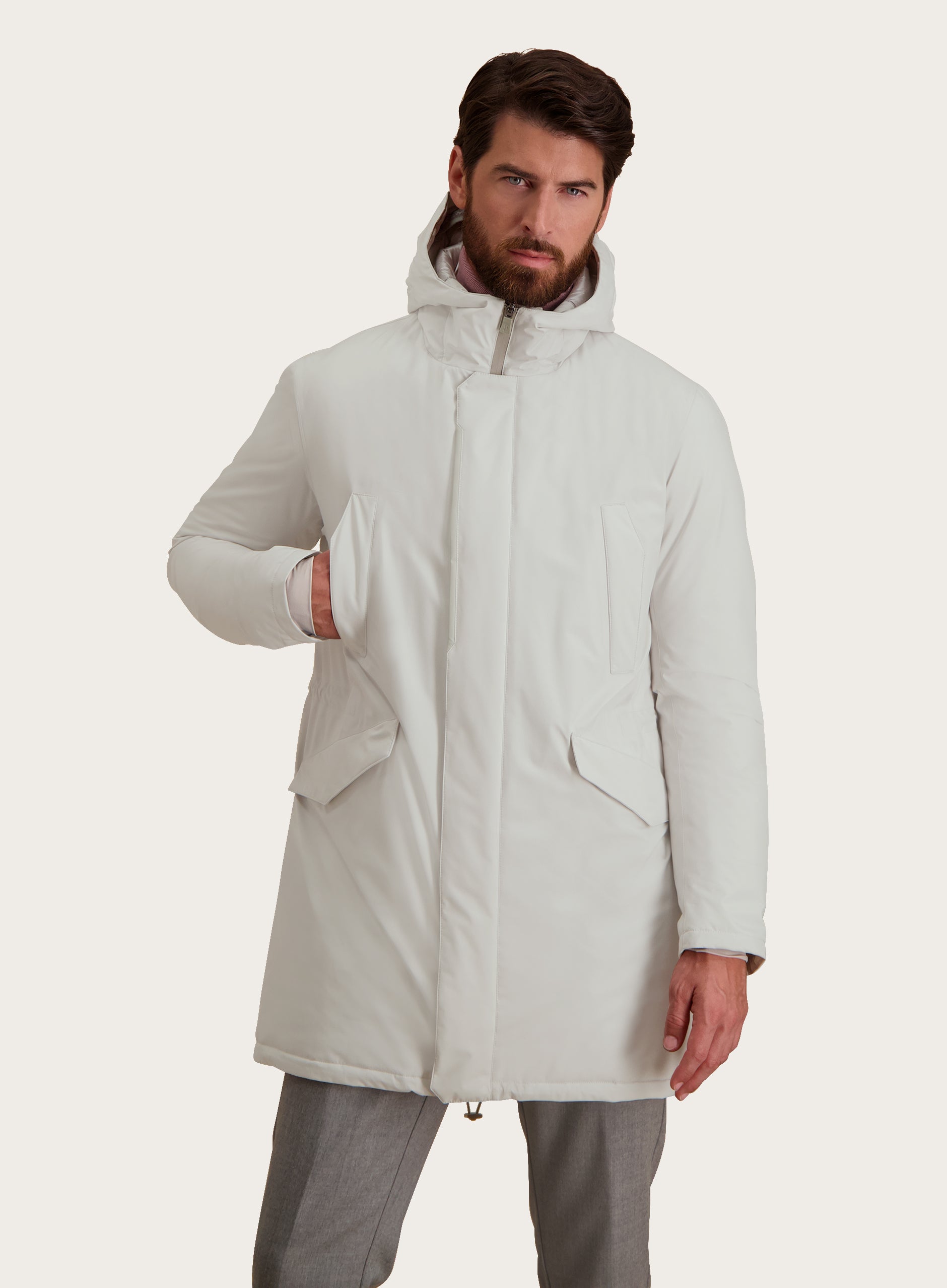 Laminar Long Padded parka | Grijs